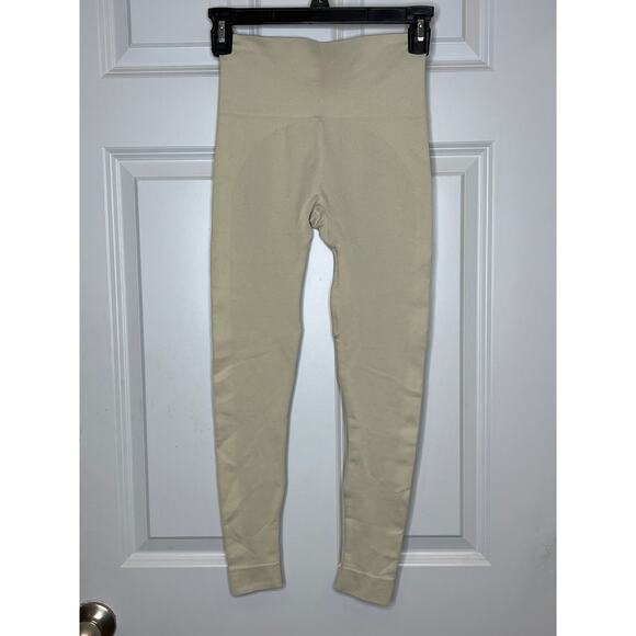 Set Active Oat Milk Cream Beige Leggings XS - Picture 2 of 6